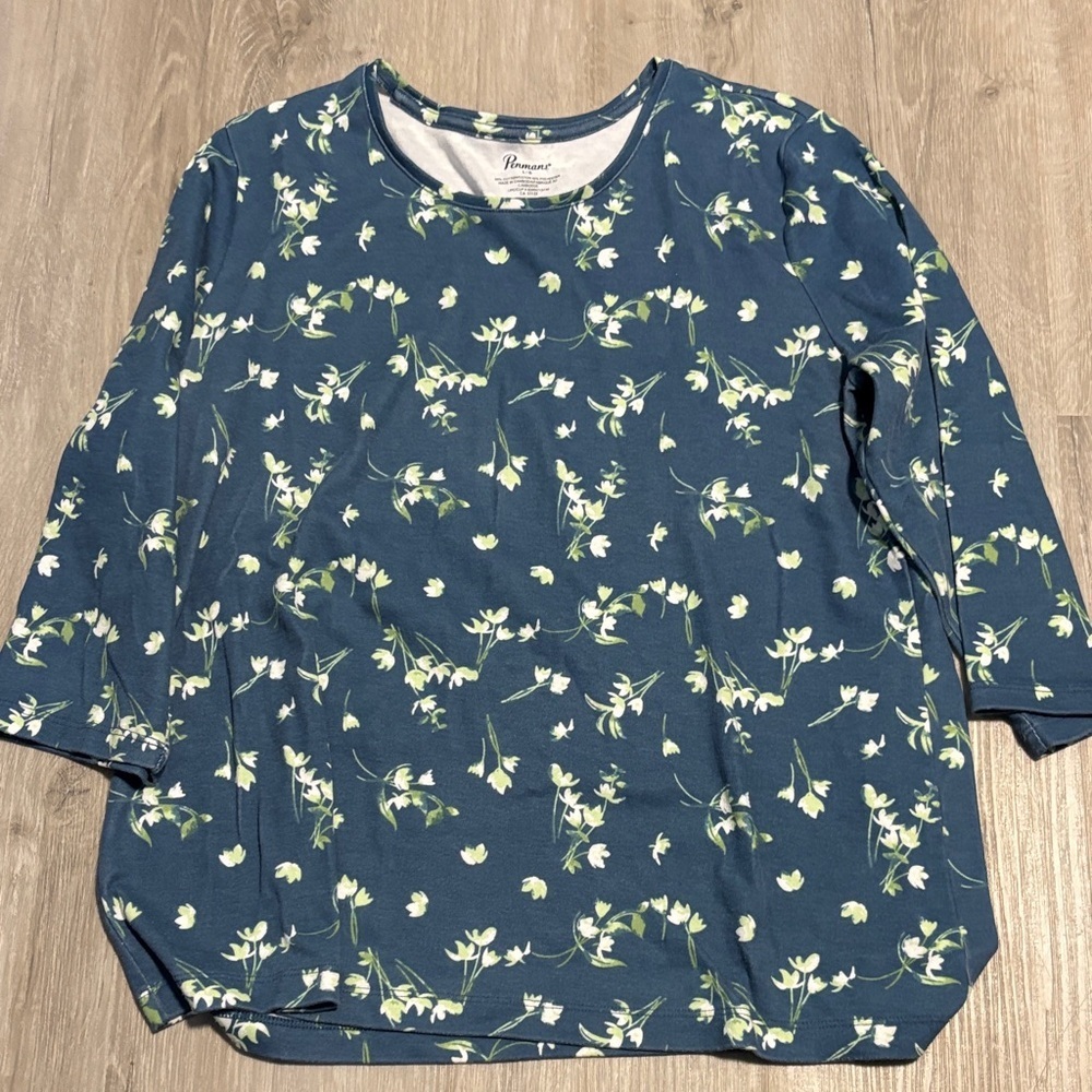 Floral Navy‎ Blouse by Penmans